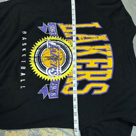 Los Angeles Lakers Crewneck Pull Over Sweater NBA Basketball Medium Ultra Game - Picture 5 of 6